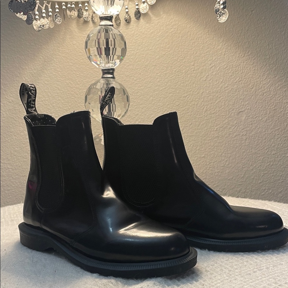 Dr. Martens Glossy Black Chelsea Boots